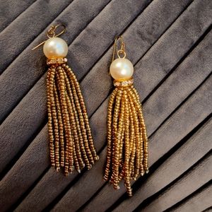 Pearl Earrings with stones